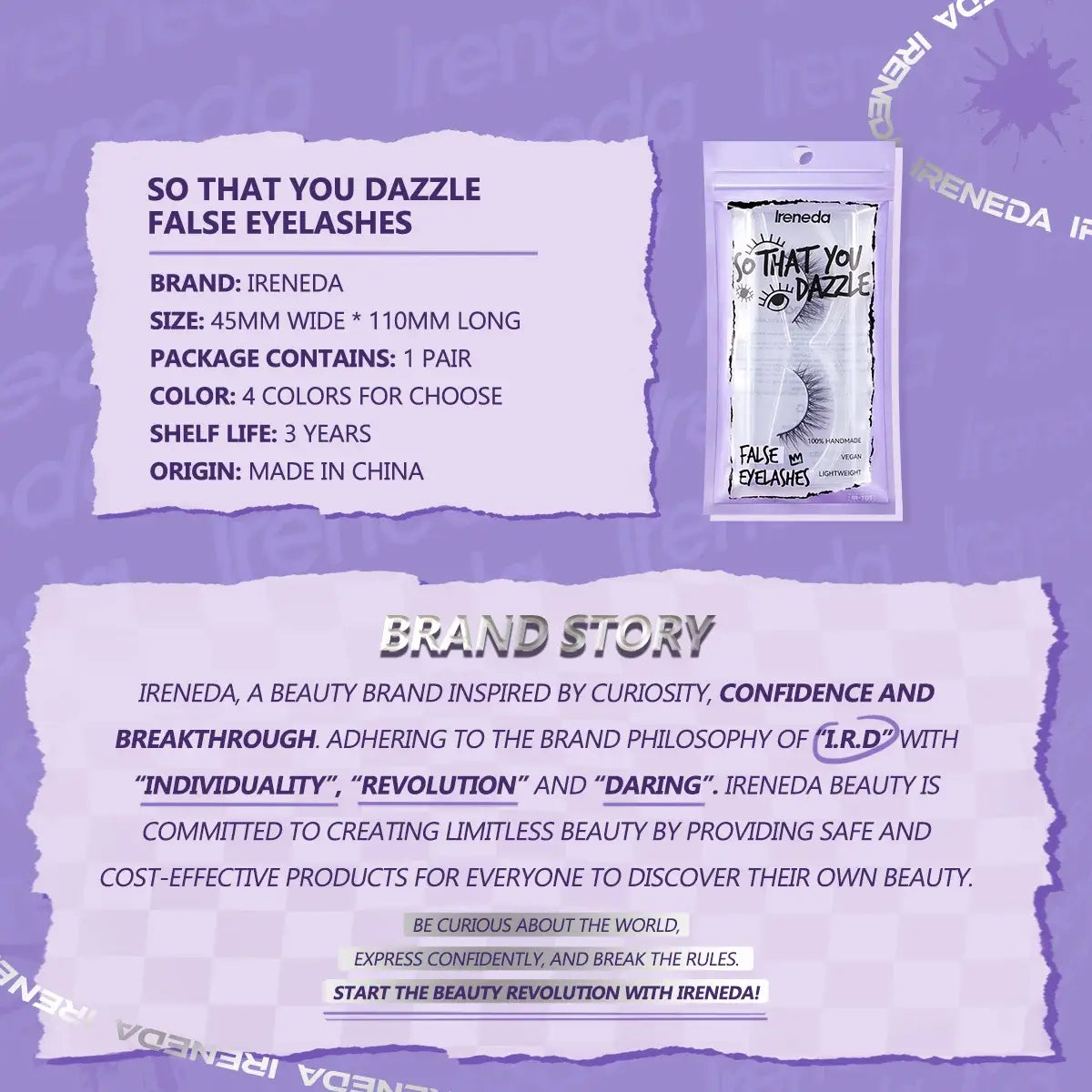 Ireneda Dazzle False Eyelash