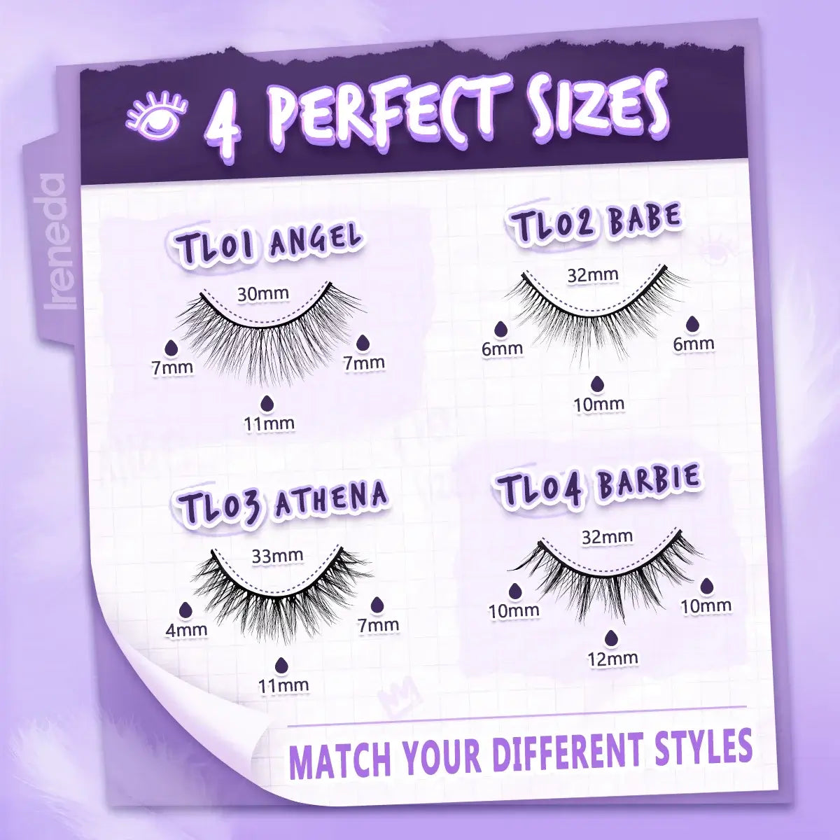 Ireneda Dazzle False Eyelash