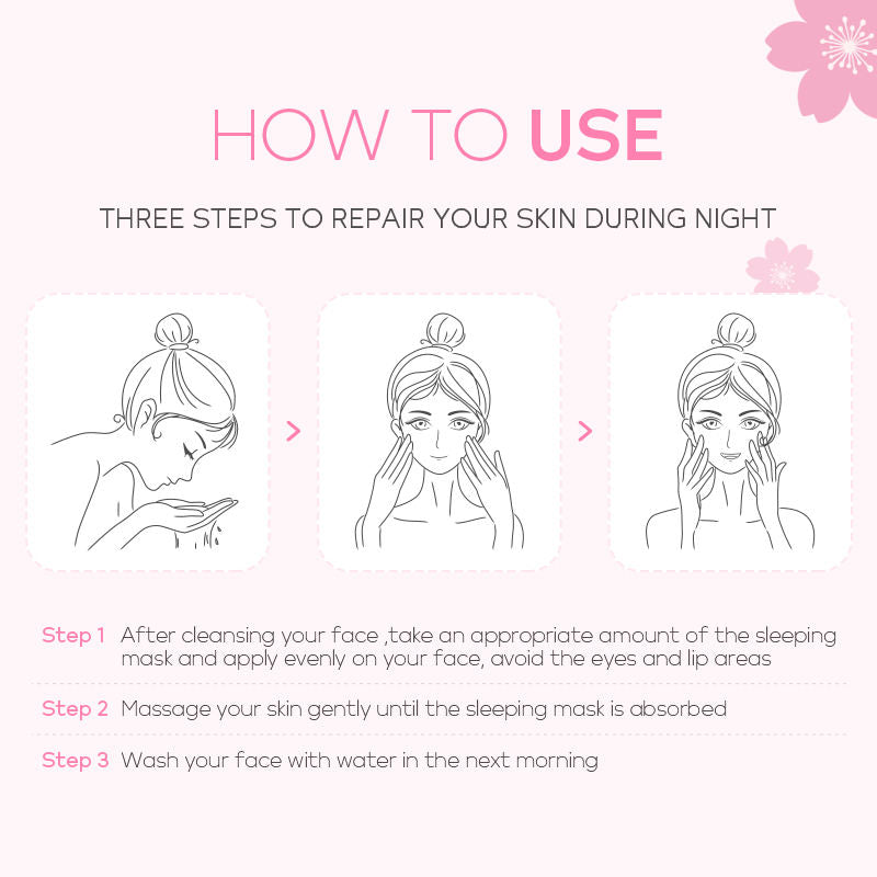 FENYI Cherry Blossom Sleeping Mask (PACK OF 5)