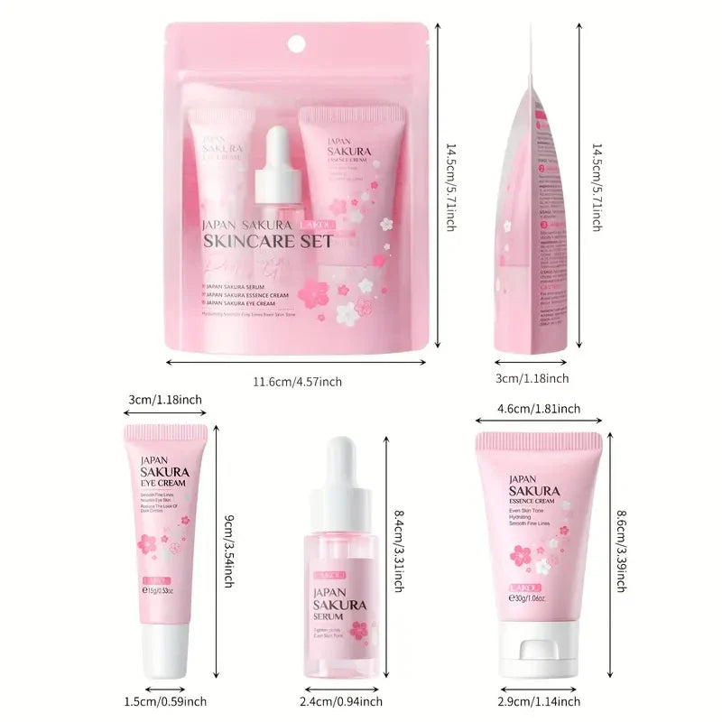 LAIKOU Japan Sakura Skincare 3 Pieces Set
