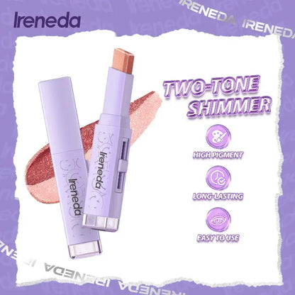 Ireneda Two-Tone Glitter Eyeshadow Stick