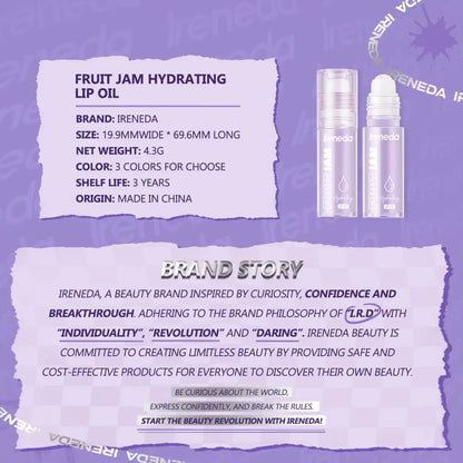 Ireneda Fruit Jam Hydrating Lip Oil