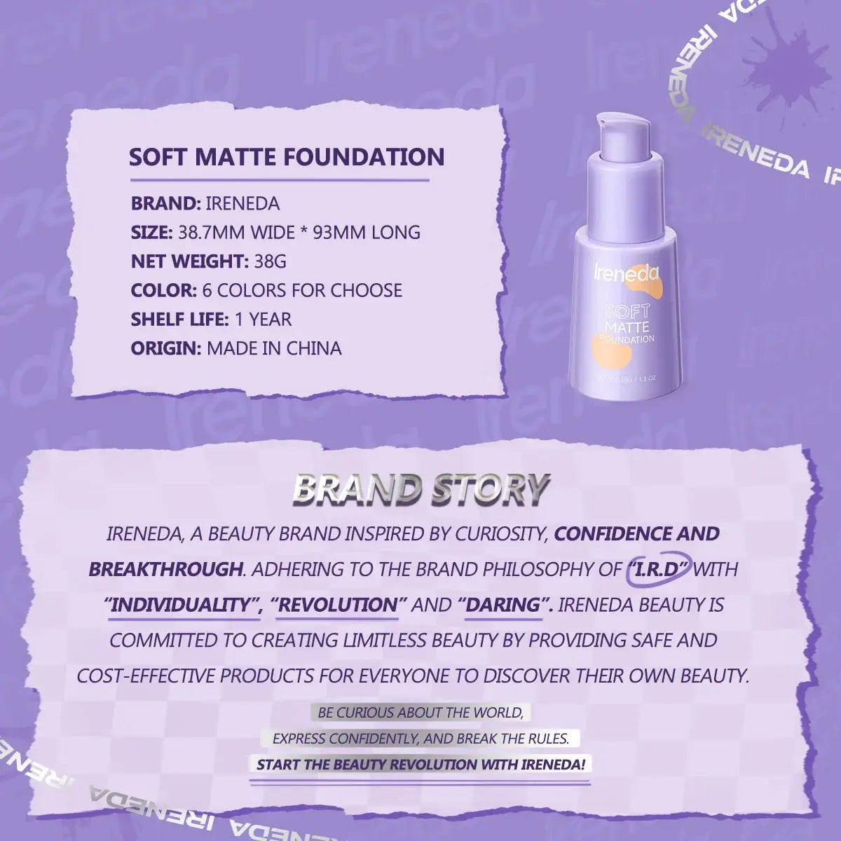 Ireneda Soft Matte Foundation
