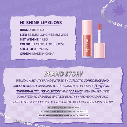 Ireneda Hi-Shine Lip Gloss