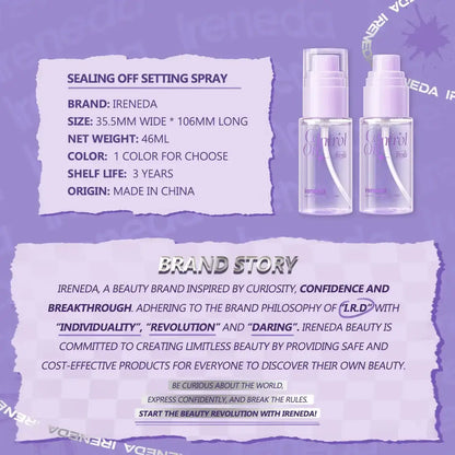 Ireneda Sealing Off Setting Spray for Oil Control