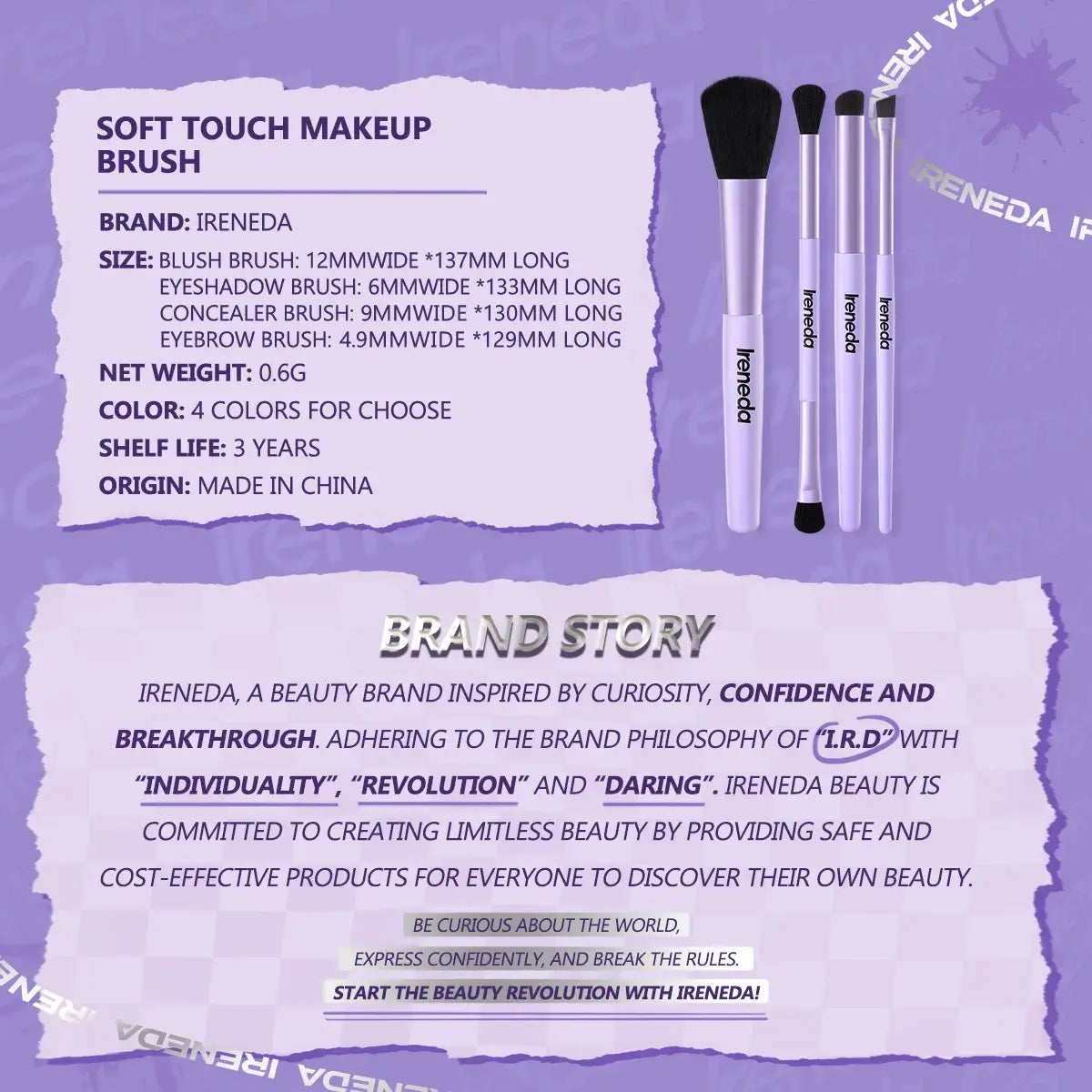 Ireneda Soft Touch Makeup Brush