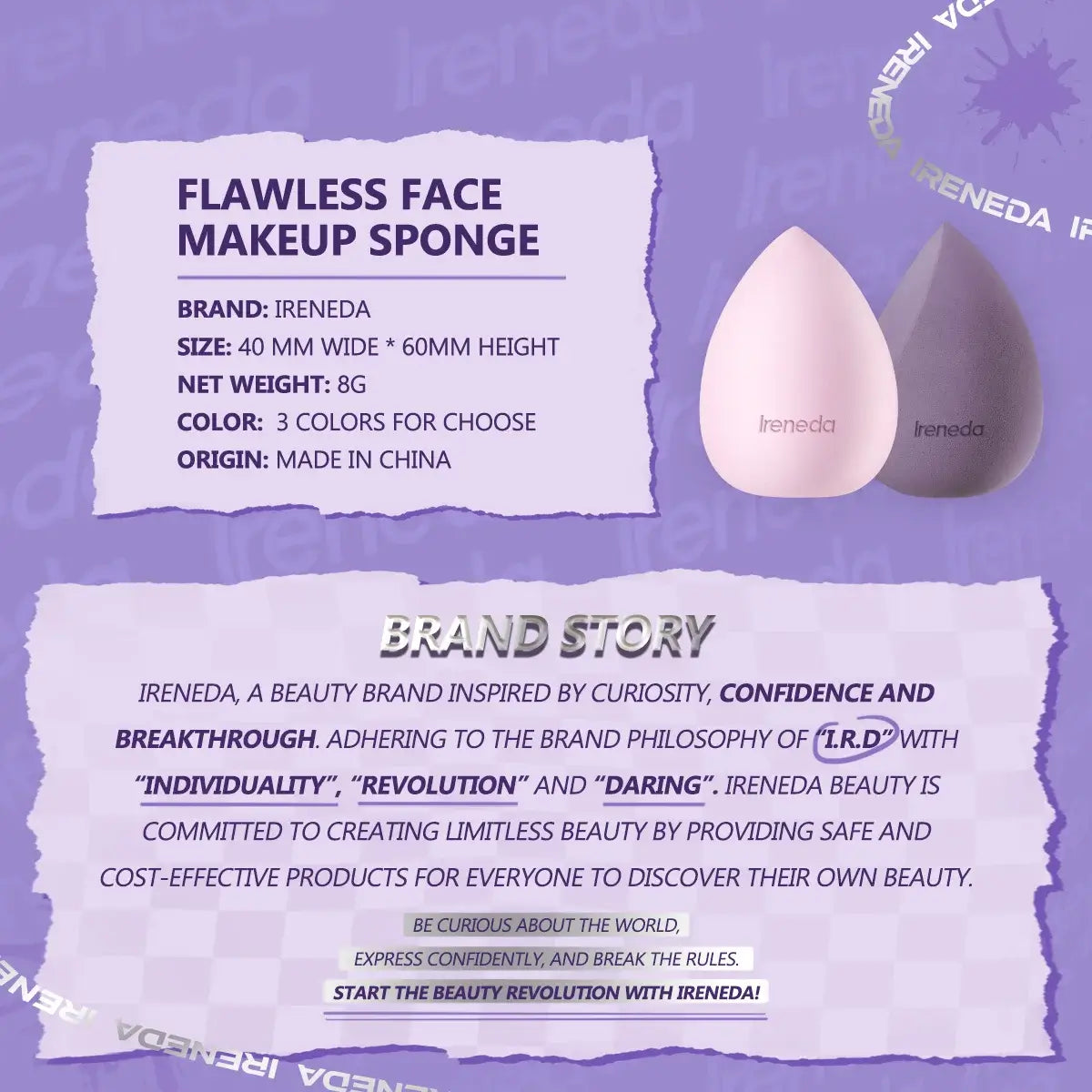 Ireneda Flawless Face Makeup Sponge