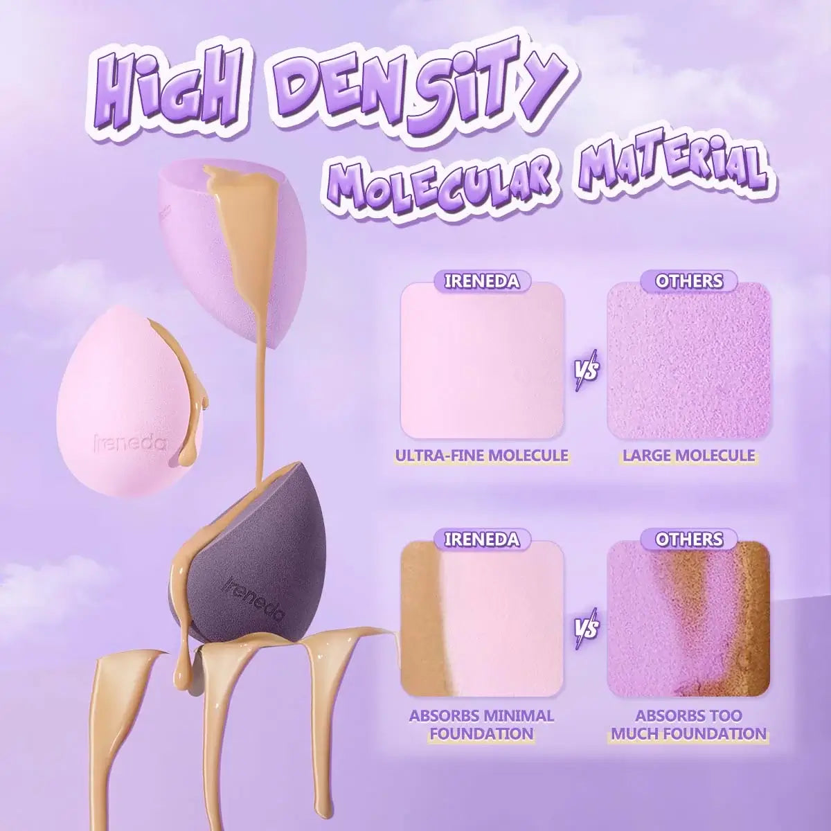 Ireneda Flawless Face Makeup Sponge