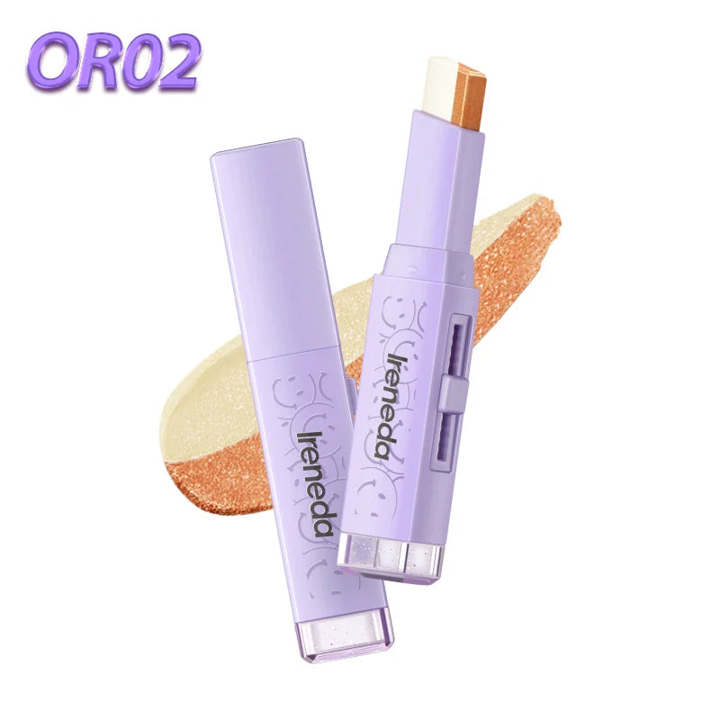 Ireneda Two-Tone Glitter Eyeshadow Stick – dual-tone, high-shine, waterproof, and blendable eyeshadow for effortless glam. Long-lasting, crease-proof formula. Halal, vegan, and cruelty-free makeup in Pakistan.