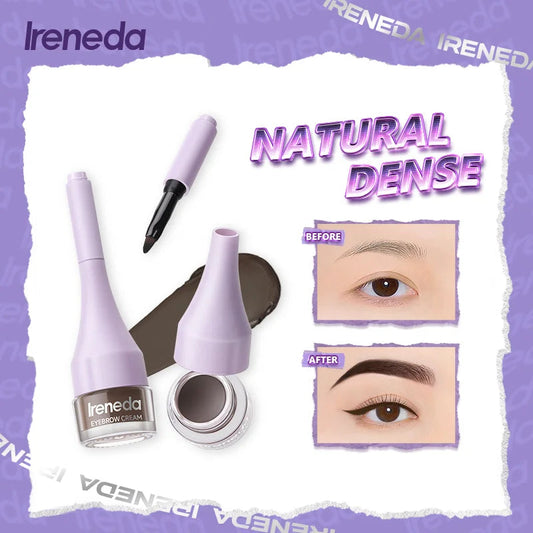 Ireneda Brows Talk Eyebrow Cream – waterproof, smudge-proof, long-lasting formula for perfectly defined brows. Highly pigmented, buildable, and easy to apply. Halal, vegan, and cruelty-free makeup in Pakistan.