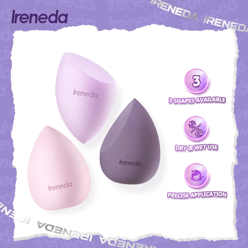 Ireneda Flawless Face Makeup Sponge – ultra-soft, latex-free beauty blender for seamless foundation, concealer & powder application. Halal, vegan & cruelty-free makeup tool in Pakistan.