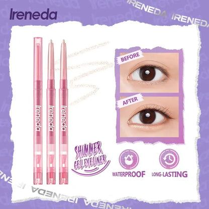 Ireneda Shimmer Creamy Eyeshadow Stick – waterproof, long-lasting, highly pigmented, smudge-proof eyeshadow with shimmer finish. Easy to apply, blendable, and perfect for all-day wear. Halal, vegan, and cruelty-free makeup in Pakistan.