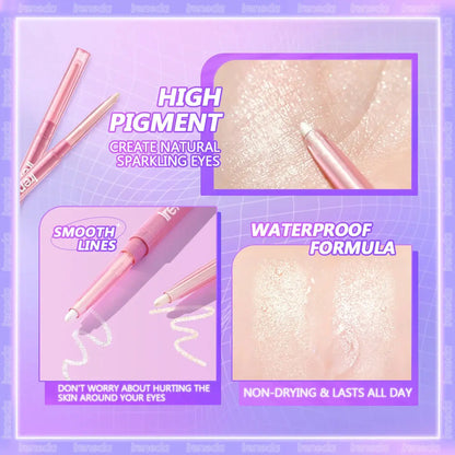 Ireneda Shimmer Creamy Eyeshadow Stick – waterproof, long-lasting, highly pigmented, smudge-proof eyeshadow with shimmer finish. Easy to apply, blendable, and perfect for all-day wear. Halal, vegan, and cruelty-free makeup in Pakistan.