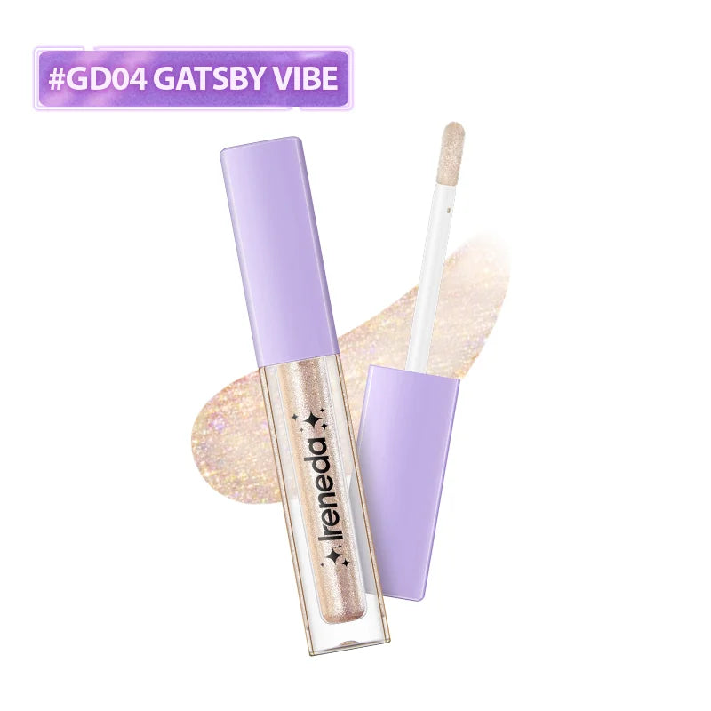 Ireneda Shimmery Party Liquid Eyeshadow – ultra-glittery, long-lasting, crease-proof liquid eyeshadow for dazzling eye makeup. Lightweight, quick-drying, and blendable. Halal, vegan, and cruelty-free makeup in Pakistan.