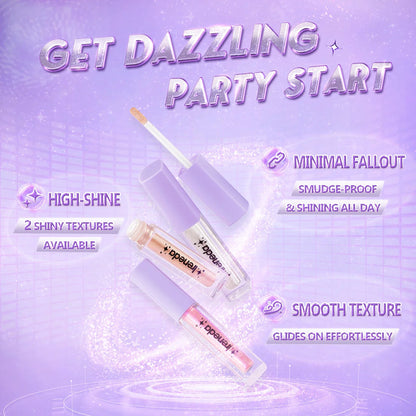 Ireneda Shimmery Party Liquid Eyeshadow – ultra-glittery, long-lasting, crease-proof liquid eyeshadow for dazzling eye makeup. Lightweight, quick-drying, and blendable. Halal, vegan, and cruelty-free makeup in Pakistan.