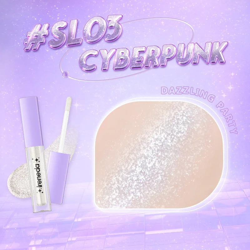 Ireneda Shimmery Party Liquid Eyeshadow – ultra-glittery, long-lasting, crease-proof liquid eyeshadow for dazzling eye makeup. Lightweight, quick-drying, and blendable. Halal, vegan, and cruelty-free makeup in Pakistan.