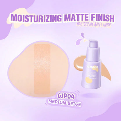 Ireneda Soft Matte Foundation – full-coverage, lightweight, oil-free foundation for a natural matte finish. Pore-blurring, sweat-proof & long-lasting. Halal, vegan, and cruelty-free makeup in Pakistan.