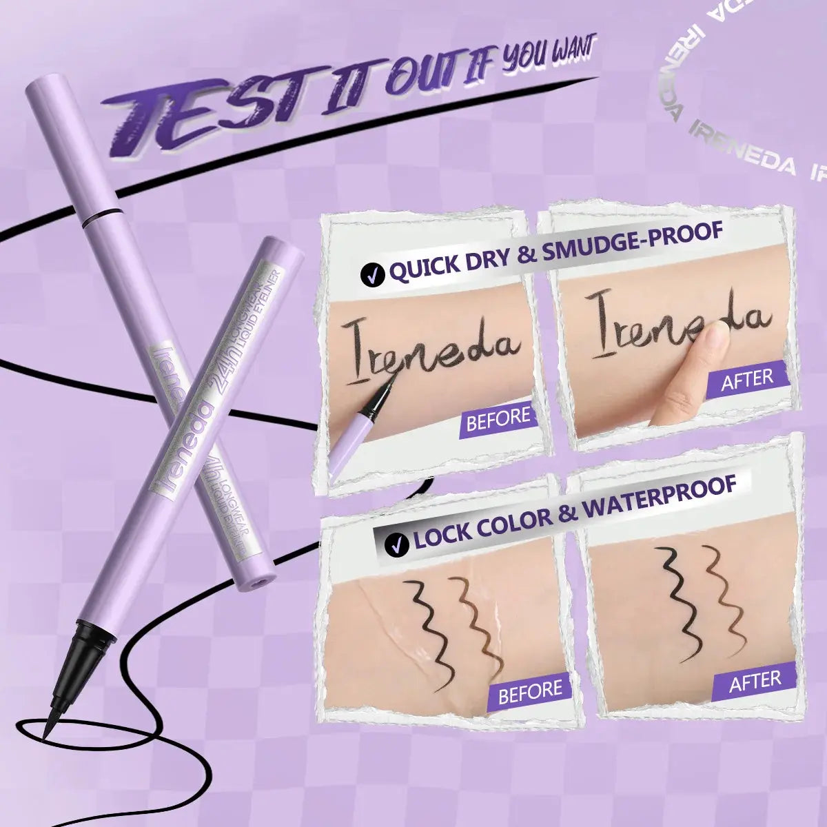 Ireneda Waterproof Eyeliner – Smudge-Proof, Long-Lasting Liquid Liner in Pakistan
Best Eyeliner in Pakistan – Ultra-Pigmented, Fast-Drying and Sweat-Resistant Formula
Ireneda Precision Glide Eyeliner – Perfect for Winged and Bold Eye Looks
Affordable Waterproof Eyeliner in Pakistan – No Smudging, No Fading
Ireneda Smudge-Proof Liquid Eyeliner – Easy to Apply and Long-Lasting Wear
Best Eyeliner for Oily Lids – Waterproof, Vegan and Halal Formula in Pakistan
Ireneda Ultra Black Eyeliner – Buy Online with Fast