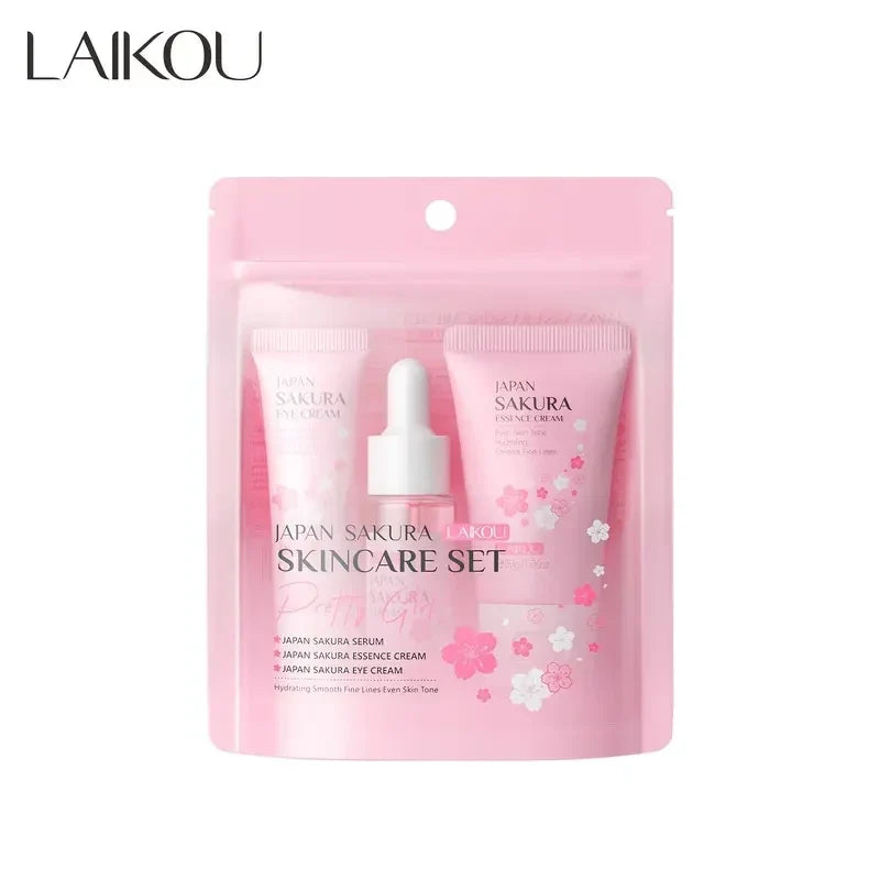 LAIKOU Japan Sakura Skincare 3 Pieces Set
