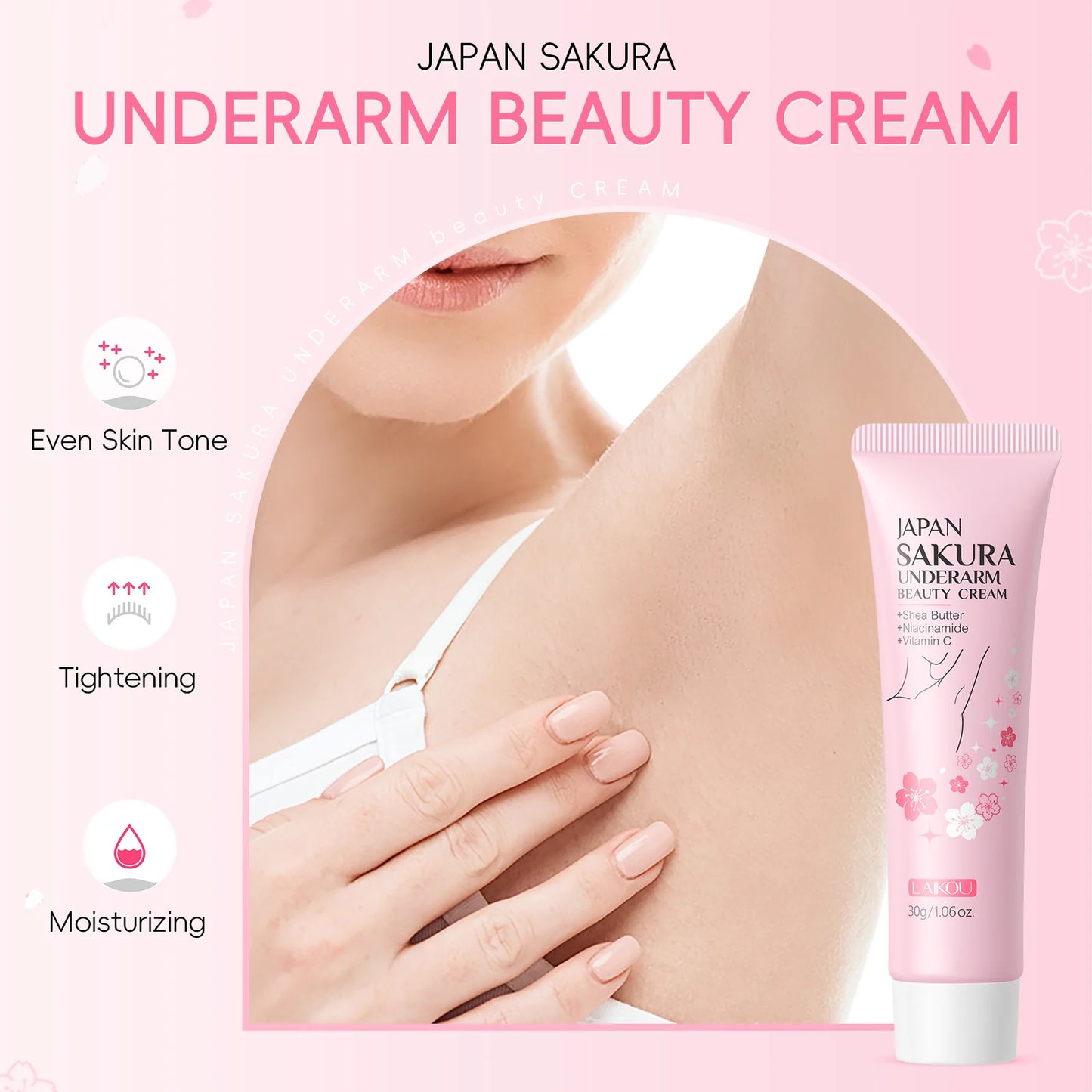 LAIKOU Japan Sakura Underarm Whitening Cream | 30g