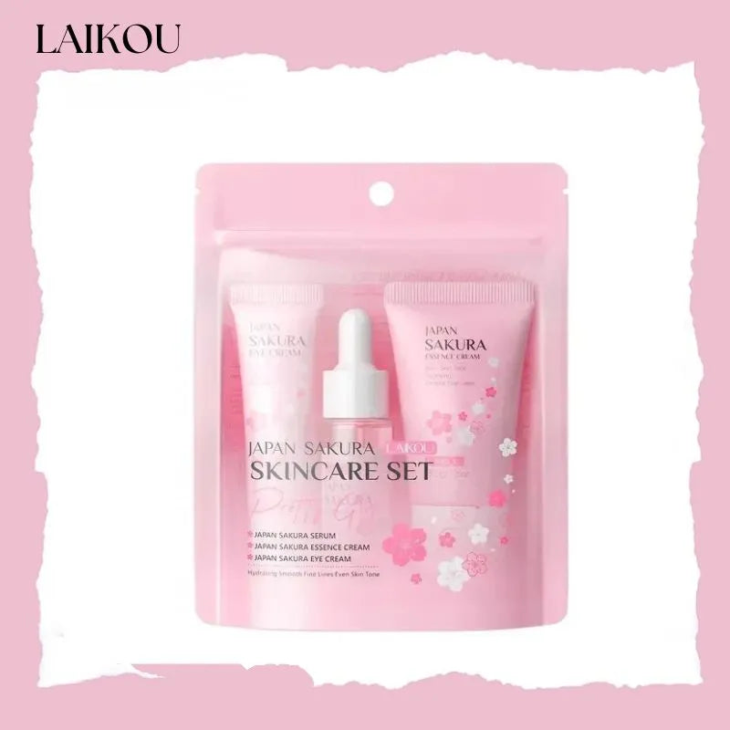 LAIKOU Japan Sakura Skincare 3 Pieces Set