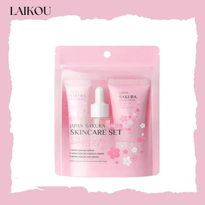LAIKOU Japan Sakura Skincare 3 Pieces Set