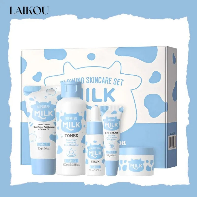 LAIKOU Milk Glowing Skincare Set