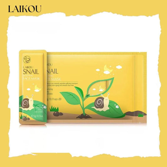 Laikou Snail Sleeping Face Mask (PACK OF 15)