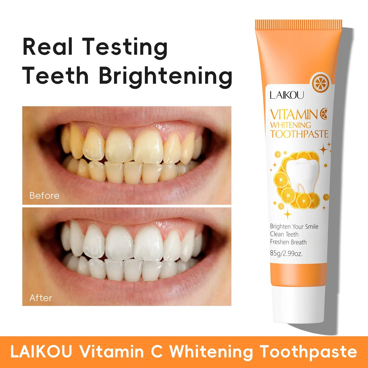 LAIKOU Vitamin C Teeth Whitening Tootpaste | 85g
