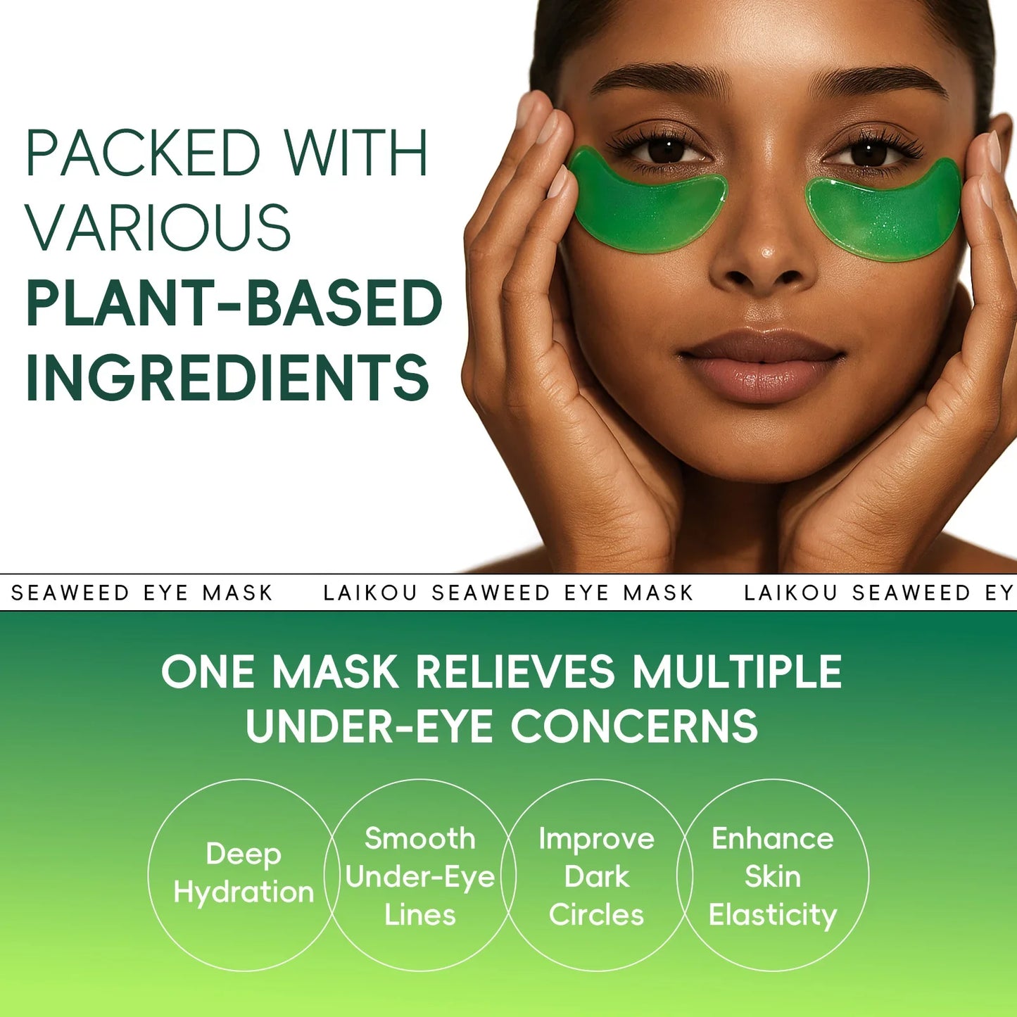 LAIKOU Seaweed Eye Mask | 6g (PACK OF 3)
