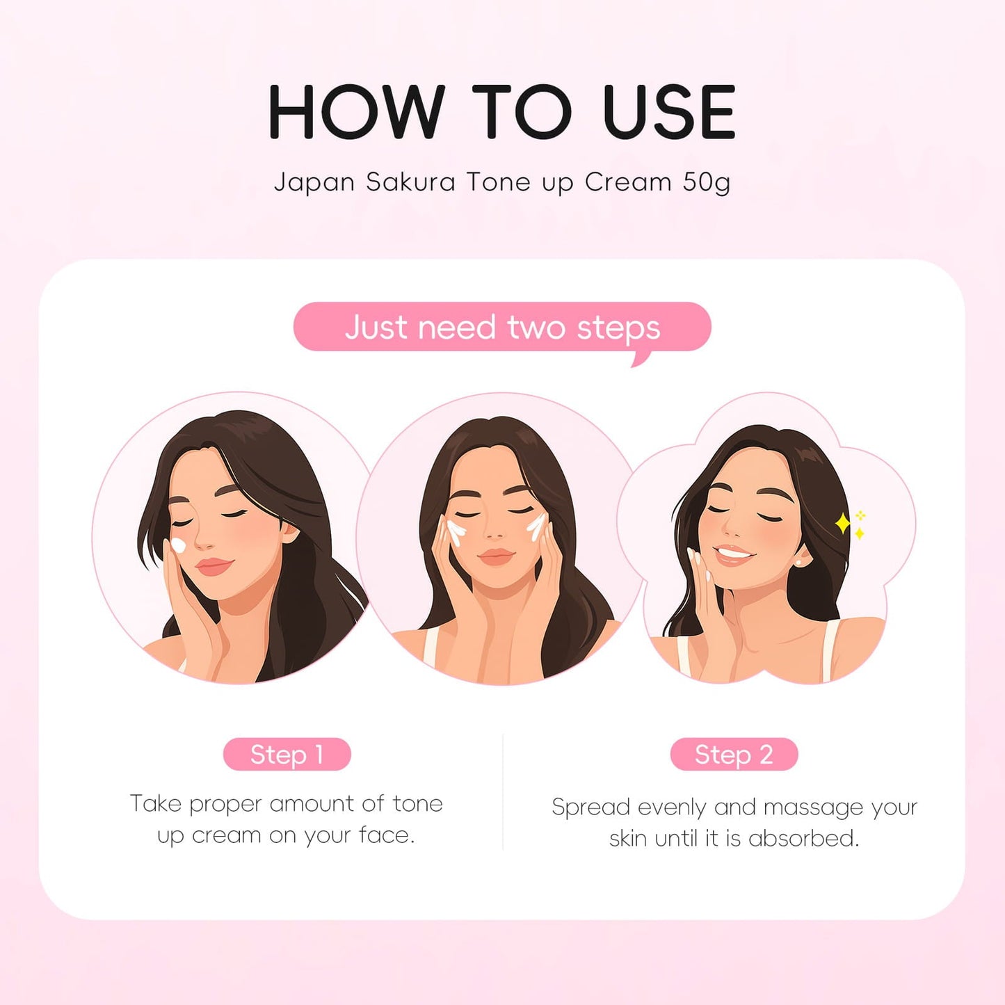 LAIKOU Sakura Tone Up Cream | 50g