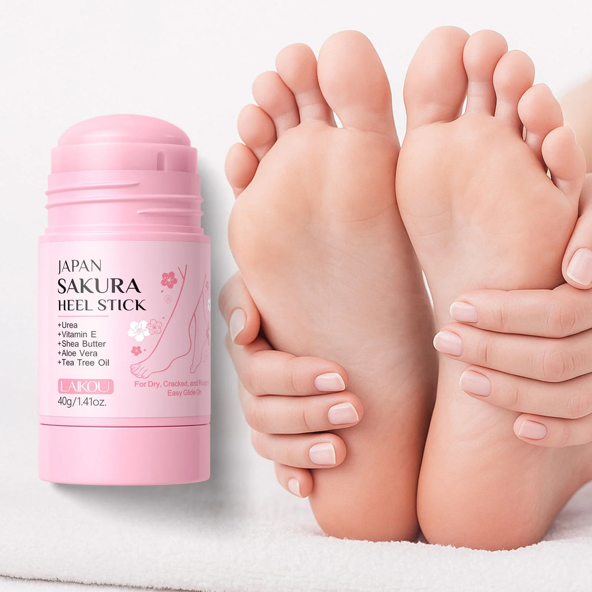 LAIKOU Japan Sakura Heel Stick | 40g