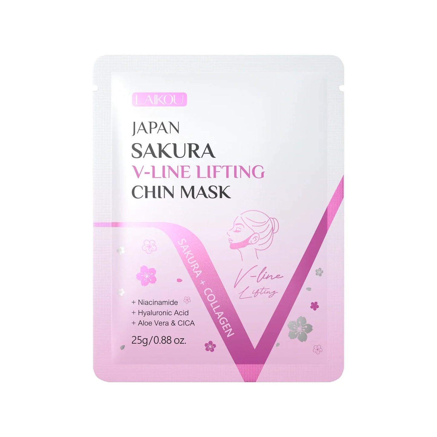 LAIKOU Japan Sakura V-Line Lifting Chin Mask | 25g