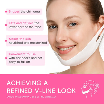 LAIKOU Japan Sakura V-Line Lifting Chin Mask | 25g