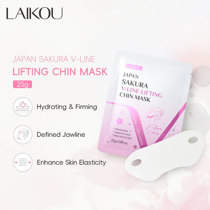 LAIKOU Japan Sakura V-Line Lifting Chin Mask | 25g