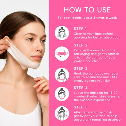 LAIKOU Japan Sakura V-Line Lifting Chin Mask | 25g