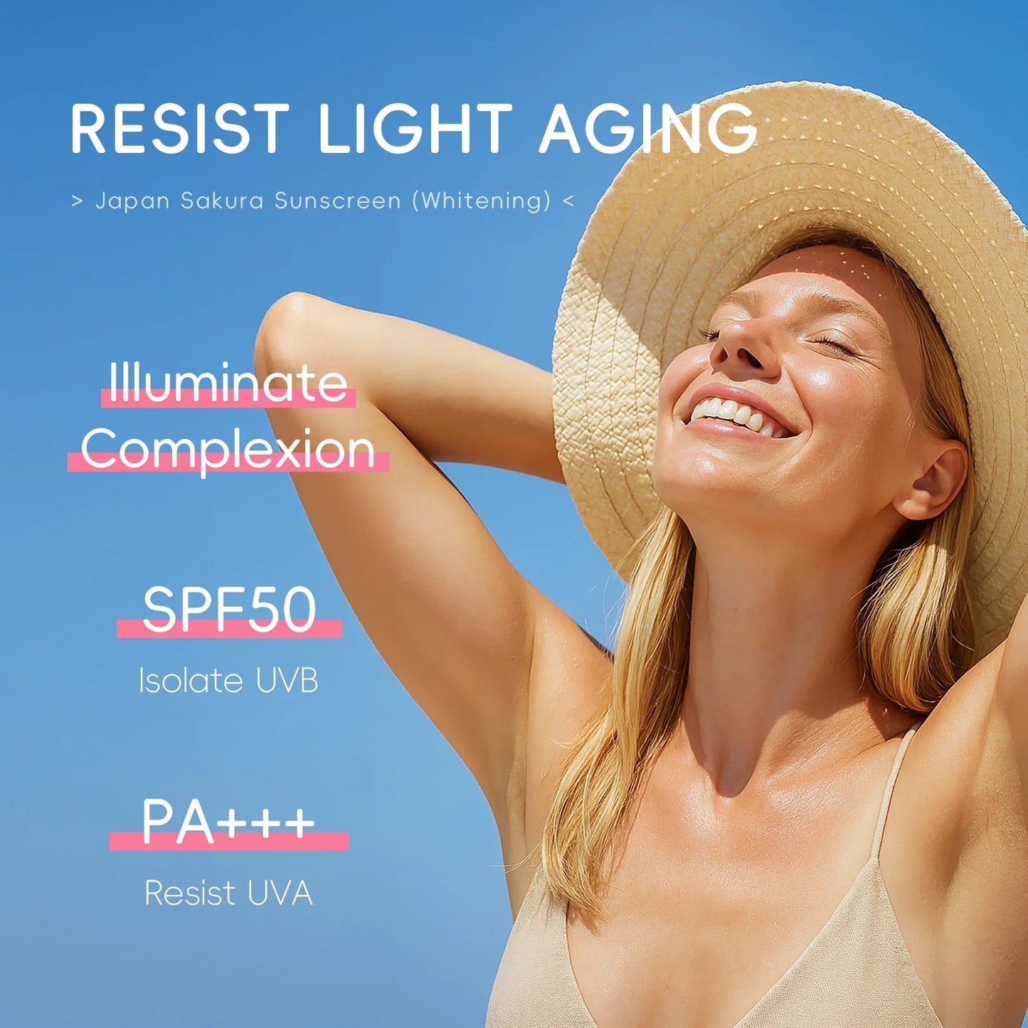 LAIKOU Japan Sakura Whitening Sunscreen SPF50-80g