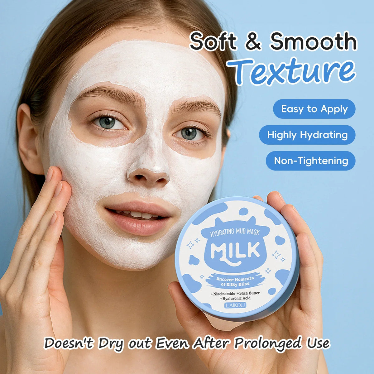 LAIKOU Milk Hydrating Mud Mask | 90g