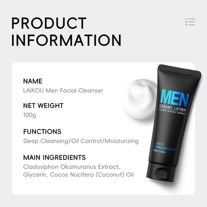 LAIKOU Men Hydrating Facial Cleanser | 100g