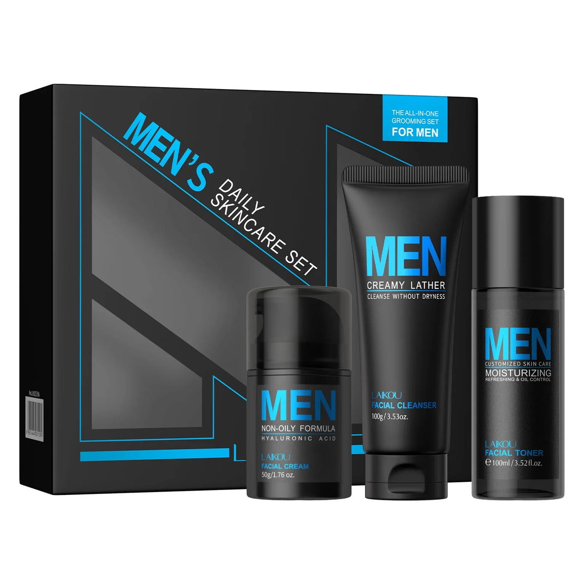 LAIKOU Men's Daily 3Pcs Skincare Set (FREE DELIVERY)