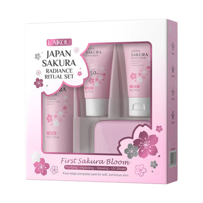 LAIKOU Japan Sakura Radiance Ritual Set | 4 Pieces