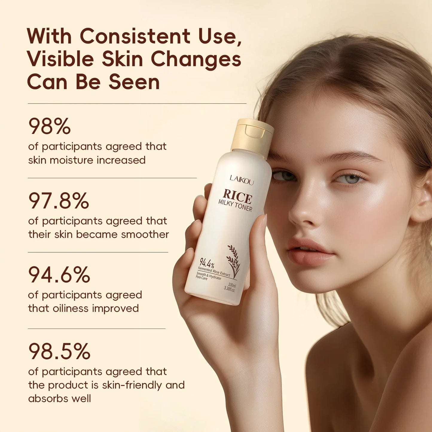 LAIKOU Rice Milky Toner | 100ml