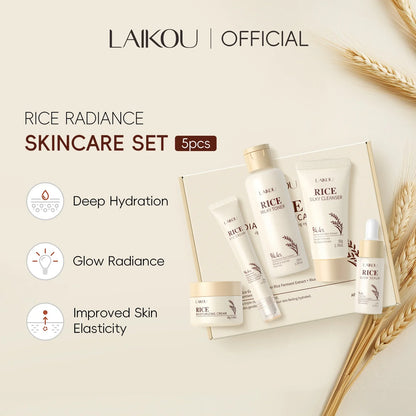 LAIKOU Rice 5Pcs Skincare Set (FREE DELIVERY)