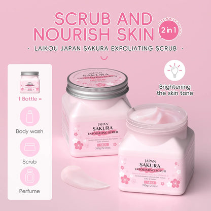 LAIKOU Japan Sakura Exfoliating Scrub | 350g