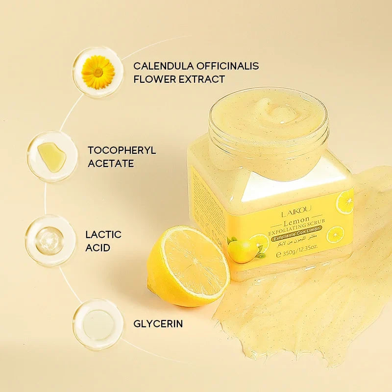 LAIKOU Lemon Exfoliating Scrub | 350g (FREE DELIVERY)