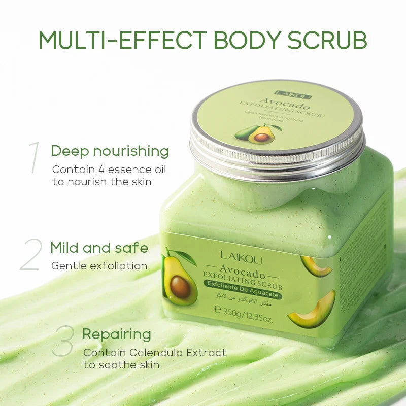 LAIKOU Avocado Exfoliating Scrub | 350g (FREE DELIVERY)