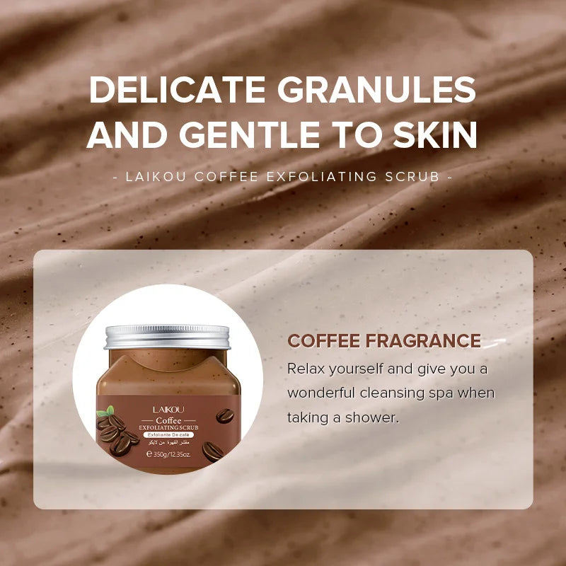 LAIKOU Coffee Exfoliating Scrub | 350g (FREE DELIVERY)