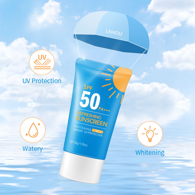 LAIKOU Refreshing Sunscreen Whitening Watery Long Lasting UV Protection Sunblock 50g SPF 50+