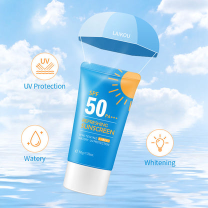 LAIKOU Refreshing Sunscreen Whitening Watery Long Lasting UV Protection Sunblock 50g SPF 50+