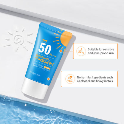 LAIKOU Refreshing Sunscreen Whitening Watery Long Lasting UV Protection Sunblock 50g SPF 50+